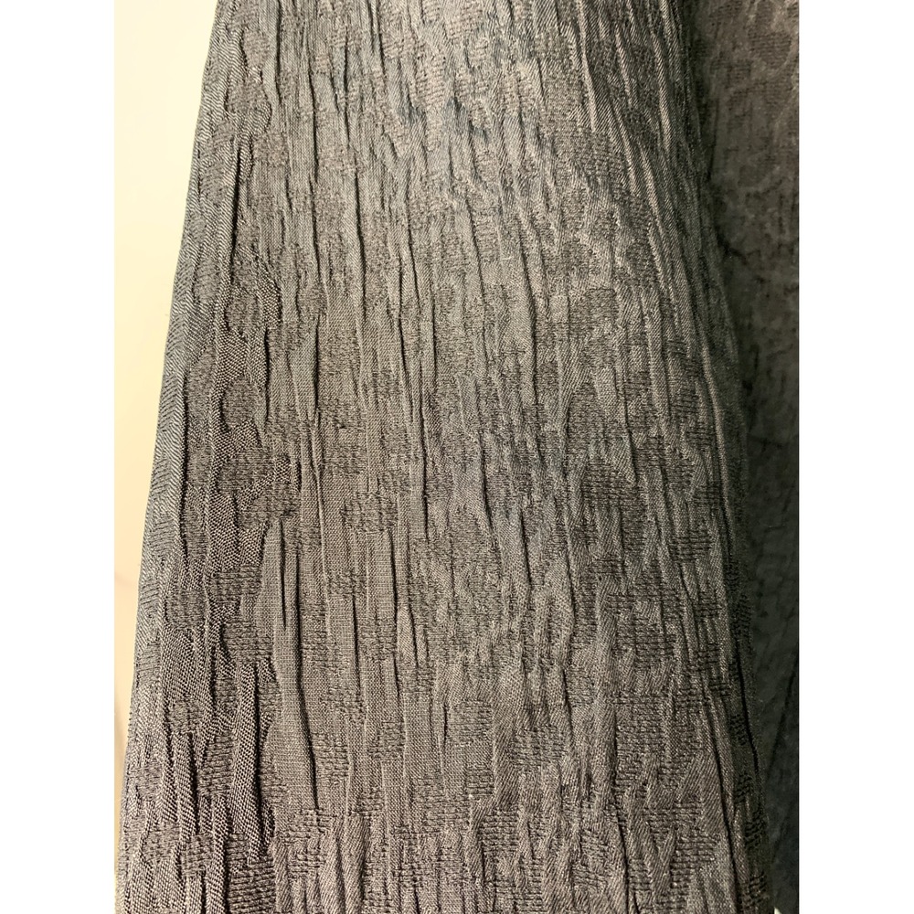 Chicos Black Textured Ruffle Collar‎ Jacket Size 2(12) L Evening Casual - Picture 10 of 10
